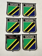 Tanzania International Flag Sticker Decal Lot Of 6 – Vintage New Old Stock –