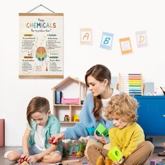 ZTGDA Happy Chemicals Poster, Mental Health Posters, Motivational Wall Art Decor