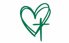 Heart Cross Die Cut Window Sticker Decal – Multiple Colors