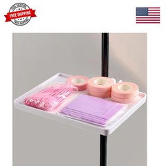 Lash Tray Holder 9 inch×6.7 inch, Adjustable Plastic Essential Organizer Stan…