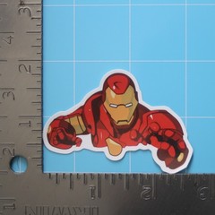 Marvel Universe Sticker (IRON MAN) MCU Superheroes, Gloss PVC Decal