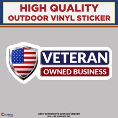 Veteran Owned Business, High Quality Vinyl Stickers