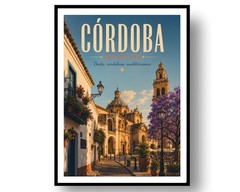 Córdoba Travel Poster Print, Wall Decor