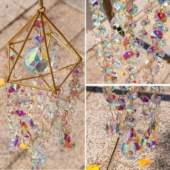 Multi-Color Crystal Suncatcher – Irregular Hanging Decor for Whimsical Spaces