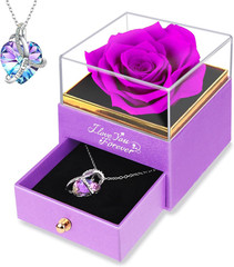 Preserved Flower Rose Gift for Women – Roses for Girlfriend, Grandma, Mom, Wife