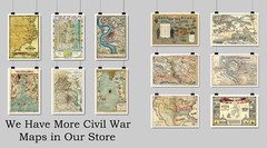 1863 Map of the Battle of Gettysburg Civil War Military Poster Print History