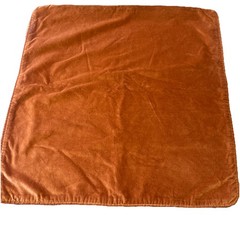 World Market Velvet Throw Pillow Cover 22×22 Rust – Burnt Orange