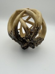 Rustic Entwined Faux Antler Orb Decor 4 Inches