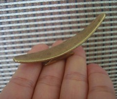 Solid Brass Metal Simple Arc Shape Chopsticks Pen Rest Stand