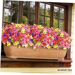 16 Bundles Artificial 15inches-16pcs Rose Red and Yellow and Red and Purple