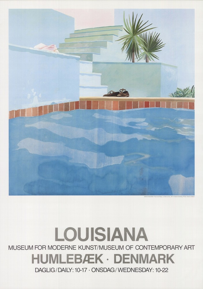 DAVID HOCKNEY Pool and Steps, 2021