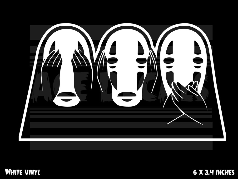 Spirited Away – No Face – See No Evil – Ghibli – Anime – Vinyl decal sticker