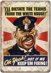Political Propaganda Sign Japan White House Aluminum Sign 8×12 Funny