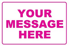 MEGA SIGN™ MASSIVE WALL ART Personalized Aluminum Metal Sign With Custom Text