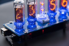 IN-8 Shield Nixie Clock with Sockets, Dots and options with Expedited shipping