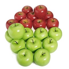 12× Artificial Apples Fake Simulation Fruit Home Kitchen Party Wedding Decor USA