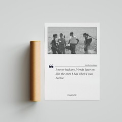 Stand by Me Movie Poster Print, Movie Quote – Unframed