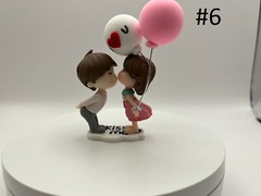 Cute Couple Mini Figure Statue Car Dashboard Decor Cartoon Interior Ornaments