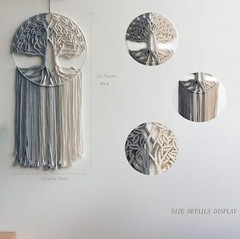 Macrame Wall Hanging Handmade Woven Boho Home Decor Tree of Life 13″ W X 31.5″ L