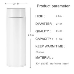 11 oz Mini Water Bottle Stainless Steel Thermoses Small – Insulated… Fast Ship