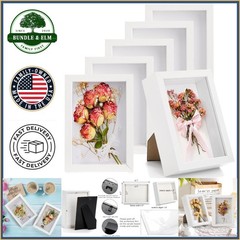 4×6 Shadow Box Picture Frames with Removable Hardware for Vertical or Horizontal