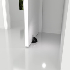 Magnetic Door Stoppers Adhesive Door Stops Floor Mounted No Drill Magnet Door