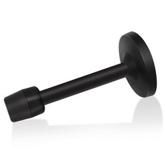 Door Stop, 5 Inch Long Stopper, Wall Mount Doorstop 5″ x 1 Pack, Black