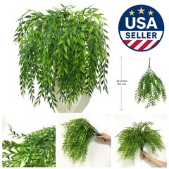 Lifelike 20in Faux Weeping Willow Garland – Perfect for Indoor & Outdoor Events