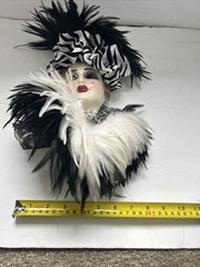 Unique Creations Limited Edition Signed Lady Face Mask Wall Hanging