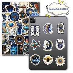 15Pc Mystical Sun Moon Stars Vinyl Stickers Wall Laptop Tablet Scrapbook journal