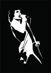 FREDDIE MERCURY Vinyl Decal Die Cut Sticker QUEEN Rock Band