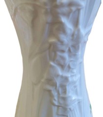 BELLEEK Ireland Sping time vase 8in Tall Dragonfly Ladybug Bee Butterfly Flowers