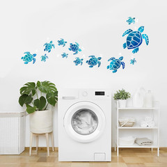 12 Pcs Turtle Stickers, Vinyl Ocean Sea Turtle Stickers Wall Decor, 12 Size W…