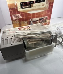 Vintage New Open Box GE Spacemaker AM FM Clock Radio Under Cabinet Light 7-4230