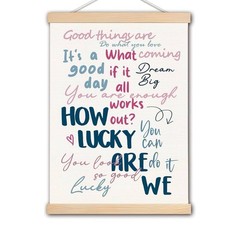 Positive Motivational Quote Bedroom/Office Decor Poster Canvas Wall Art 12×16”