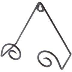 Bard’s Black Wrought Iron Wall Mountable Tray Hanger, 6.25″ H x 7.5″ W x 3.5″ D