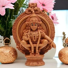 Hindu God Lord Ayappa Swamy Ayyappan Statue Figurine Sculpture Dashboard Idol