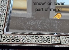Vintage Egyptian MOTHER OF PEARL Mosaic Inlay MIRROR Handmade Arabesque, 13×16″