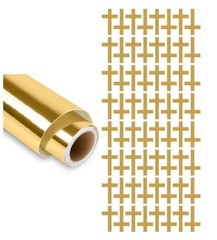 Cross Stickers Gold Chrome 1″ Religious Envelope Seals Church DC31