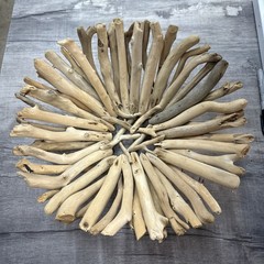 Decoative Driftwood Bowl Anthropology Lake Beach Large 13”. Lake Erie Wood Drift
