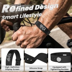 Vibrating Alarm Wristband Heavy Sleepers Adults Wrist Band Shock Clock Watch