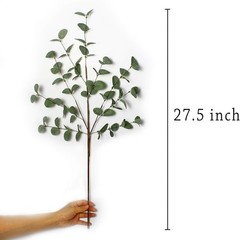 Versatile 6 Pcs Eucalyptus Leaf Spray – Adjustable Length for Stunning Displays