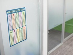Multiplication Chart Table Math Classroom Art Print Poster 12×18
