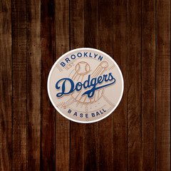 Vintage Brooklyn Dodgers Baseball Sticker – Retro MLB Sports Decal for Fans #242