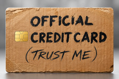 Official Credit Card Trust Me Funny Debit Card Skin Vinyl Sticker