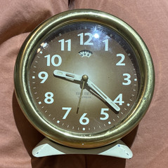 Westclox Big Ben Round White/Gold Analog Mechanical Alarm Clock MPN 0602