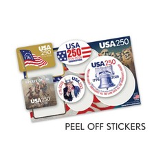 5 Die Cut Sticker Sheets – CLASSIC America, Semiquincentennial, 250 Freedom USA