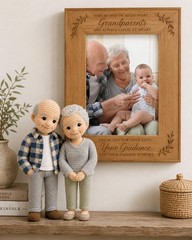 Custom Portrait Crochet Doll Look Alike Amigurumi Family Memorial Gift Dad
