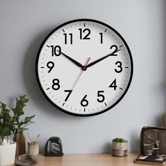 Large Silent Wall Clock Battery Operated 16 Inch
