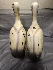 2 Wood Pelicans Home Decor 15 inches tall